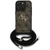 Etui Guess 4G Big Logo Cord Stap         Crossbody do iPhone 16 Pro Max brązowy